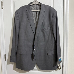 Men's Blujacket Gray Suit 54R - Nanotex Fabric
